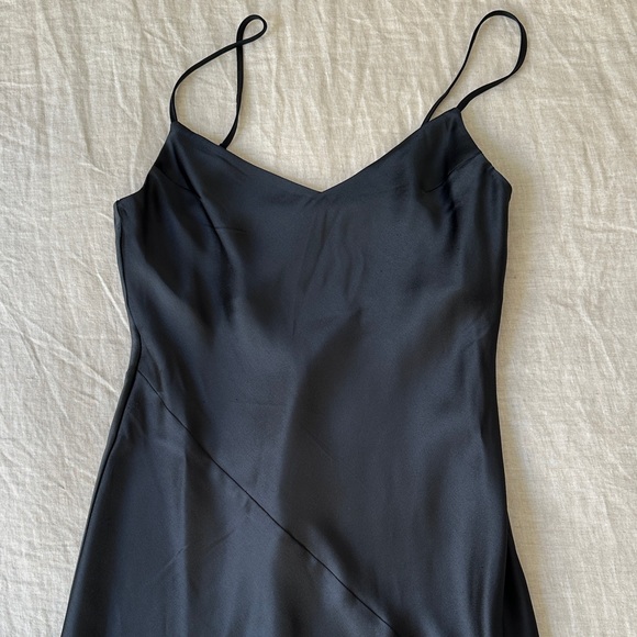 OAK + FORT Dresses & Skirts - OAK + FORT Black Midi Slip Dress